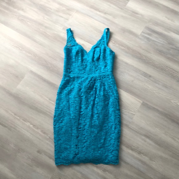 David’s bridal blue dress size 4 - Picture 3 of 16